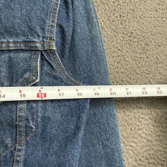 1971-1981 Levi’s Type 3 Little E Trucker's Jean Jacket 38 US Made 70505-0217 - Picture 11 of 11